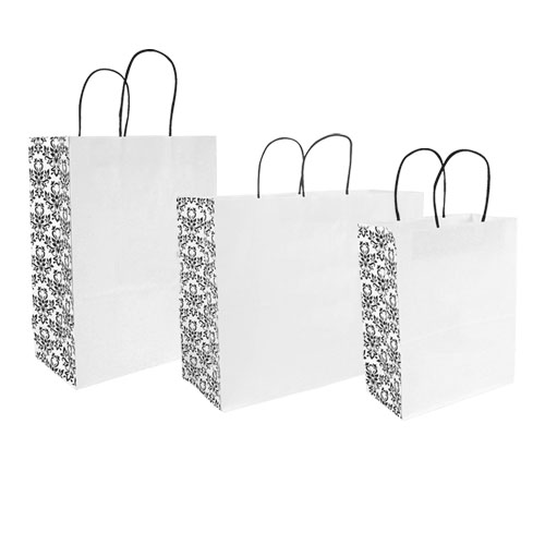 Damask Paper Shoppers