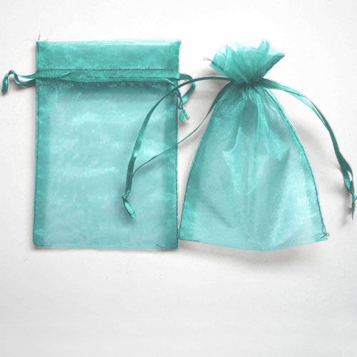 ORGANZA POUCH TURQUOISE